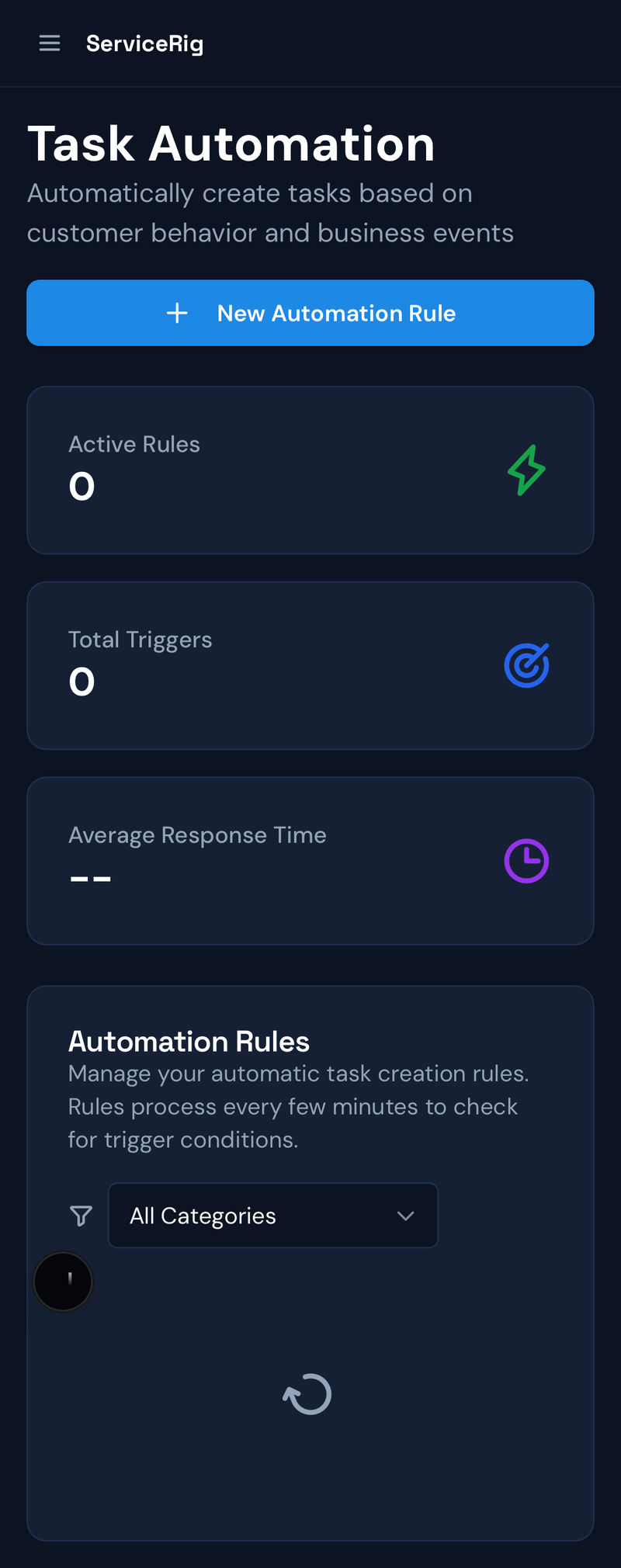 ServiceRig CRM Automation — workflow builder for follow-ups and drip sequences
